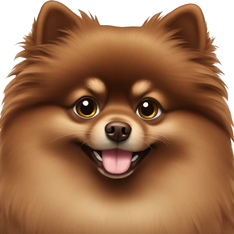 Chocolate Pomeranian  emoji