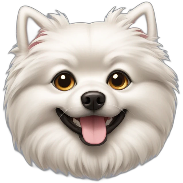 Chien spitz emoji