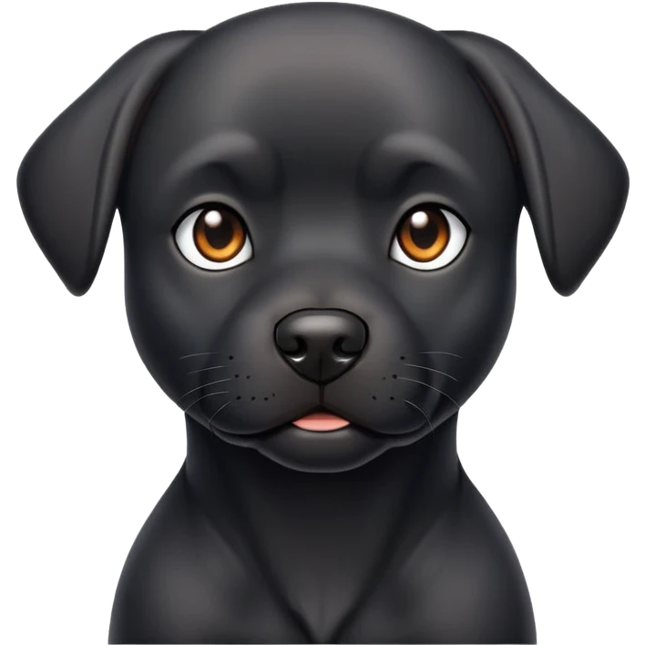 Black dog emoji