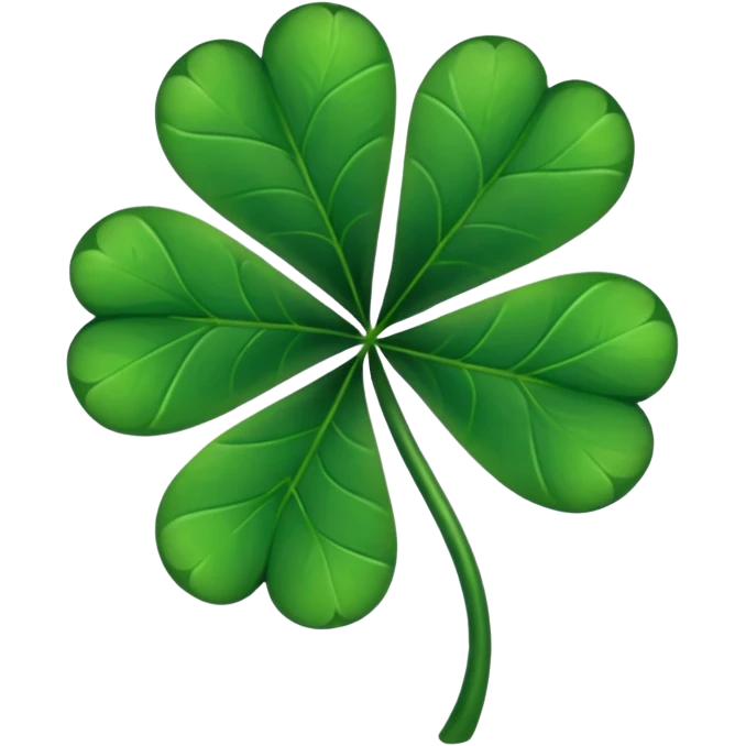 Un Trébol de 5 hojas Black clover emoji