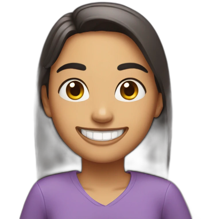 Mía Khalifa Big smile emoji