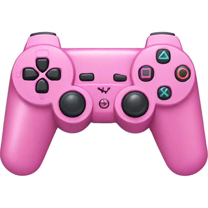 Pink PlayStation controller emoji