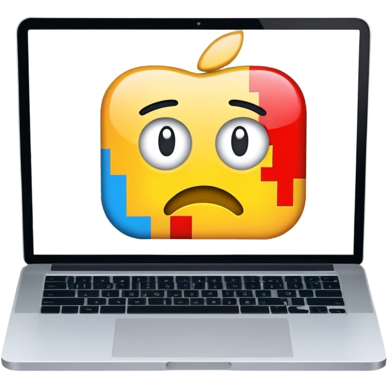 Website error on laptop emoji