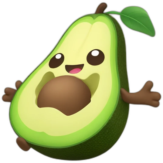 avocado jellycat with arms emoji