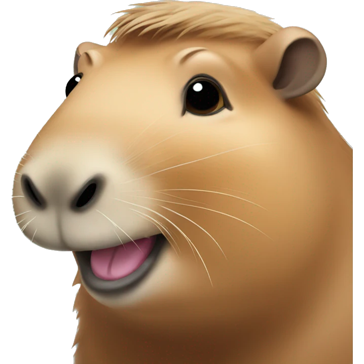 Smiling capybara  emoji