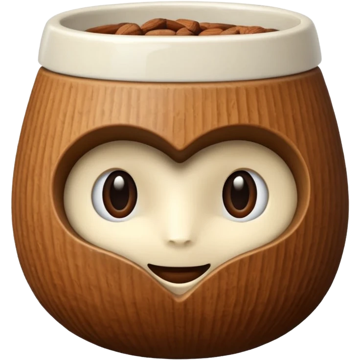 cup in a shape uf nut emoji