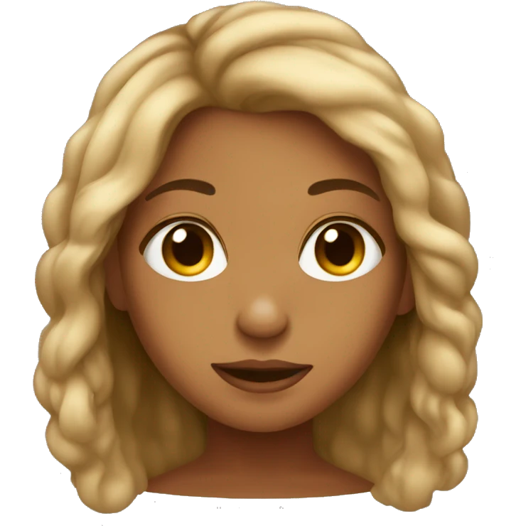 Tan girl with locks  emoji