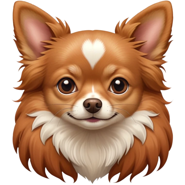 Red sable chihuahua longhair  emoji