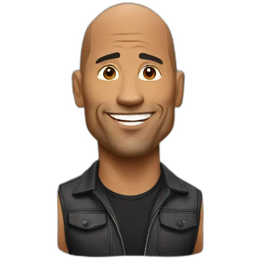 The rock actor emoji