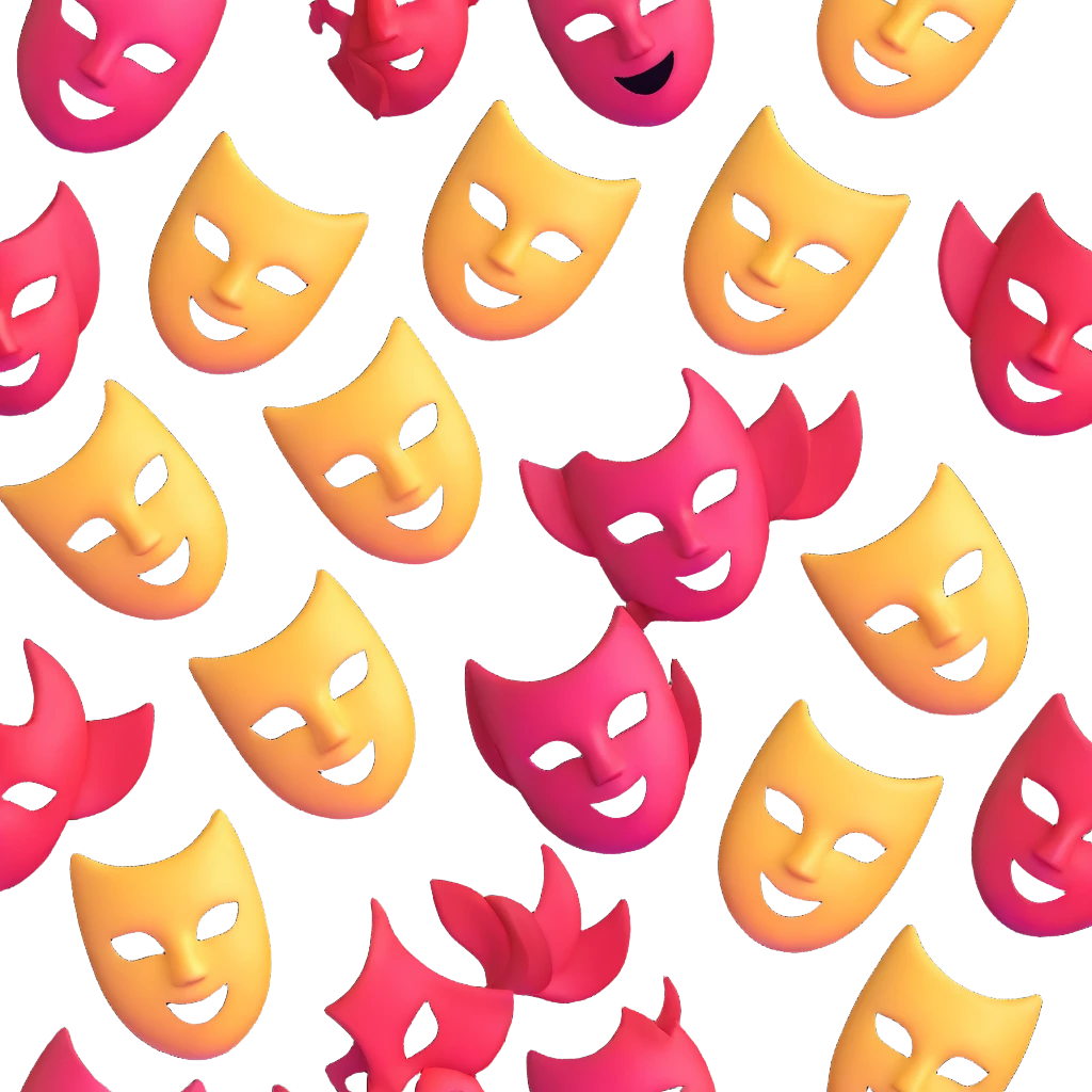 theatre masks drama comedy tragedy emoji