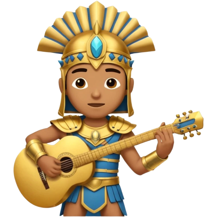 pharaoh gladiator play guitar emoji