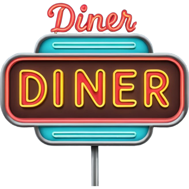 diner marquee sign emoji