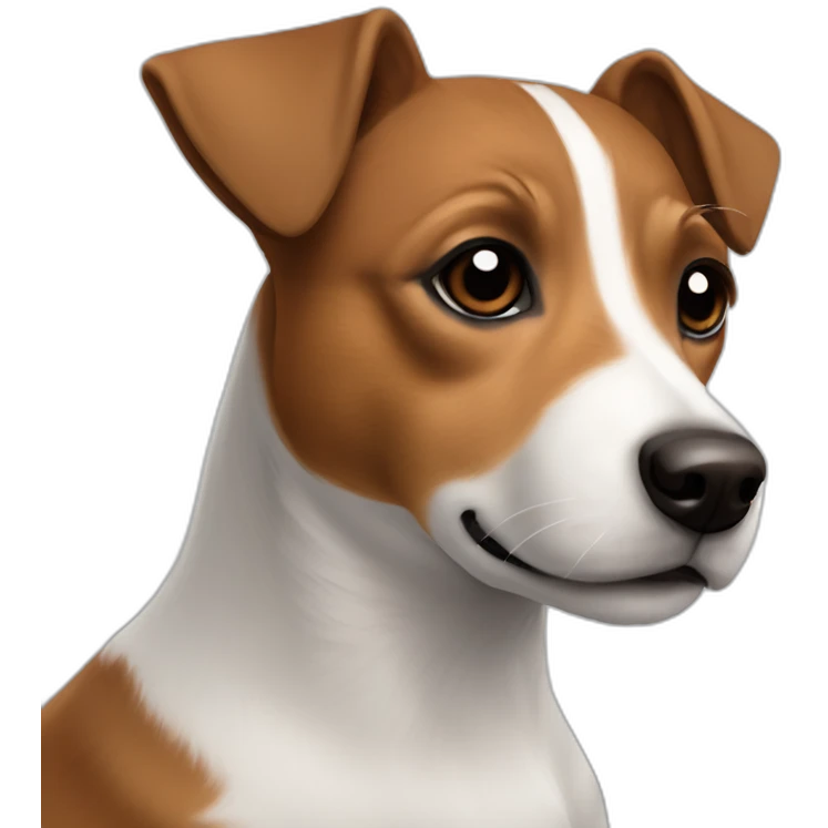 brown jack russell(brown with no white) emoji