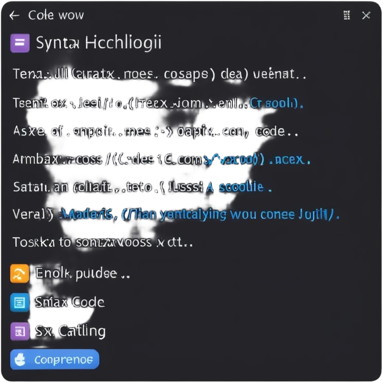 code window with C# highlighted emoji
