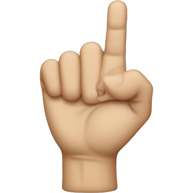 hand showing latter L emoji