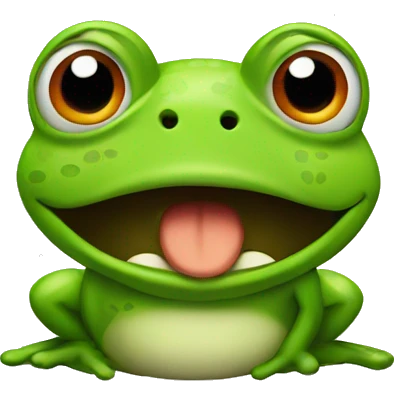 Angry frog emoji