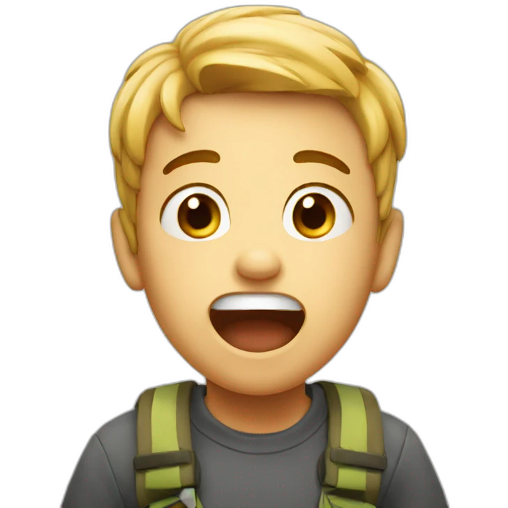 Surprised boy emoji