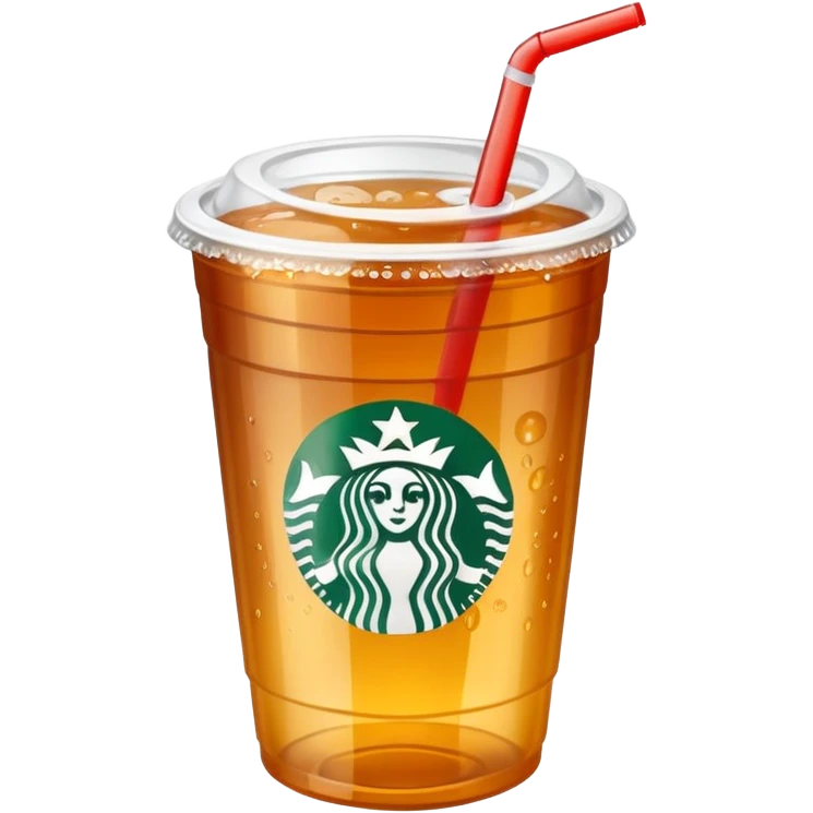 Soft drink in plastic cup (like Starbucks Cup) emoji