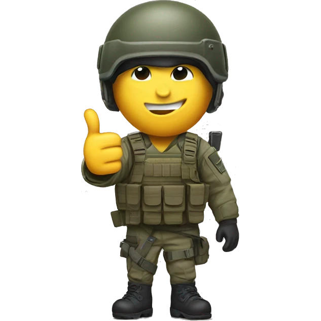 Special forces thumbs up emoji