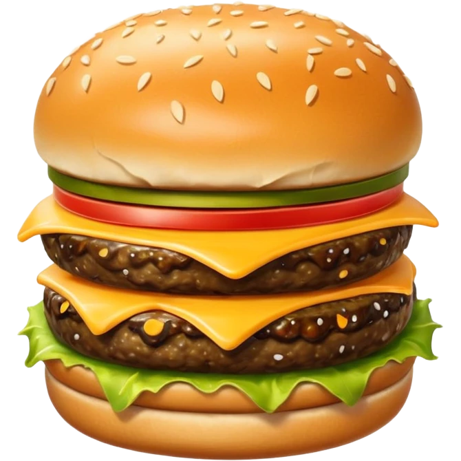 para cenar podemos comer hamburgesas emoji
