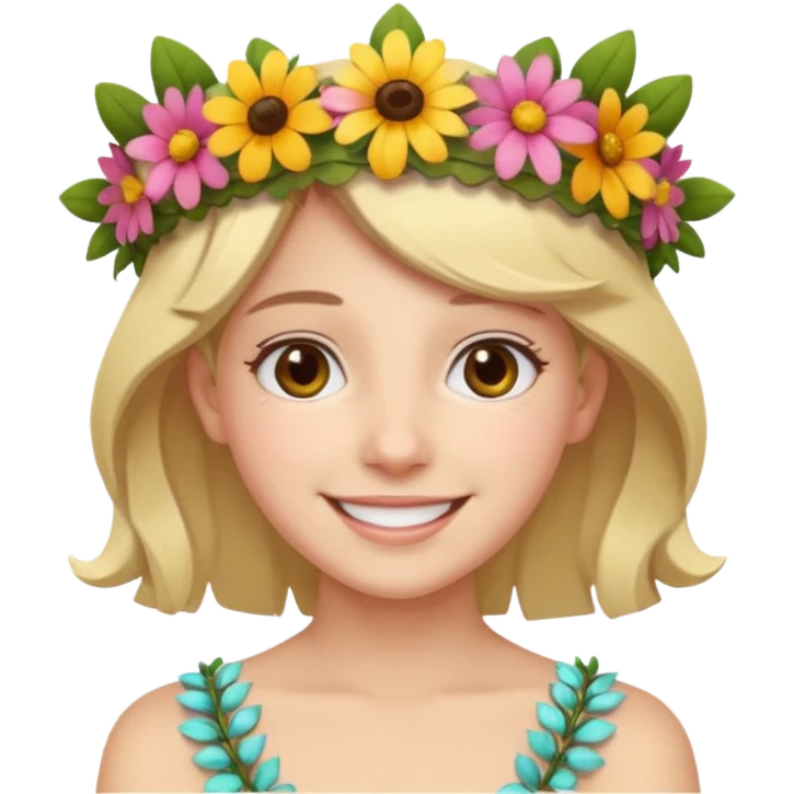 flower-bearing person emoji