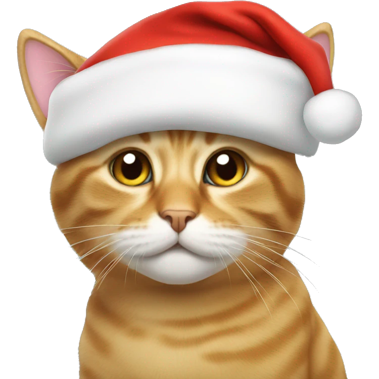 Cat with Santa hat emoji