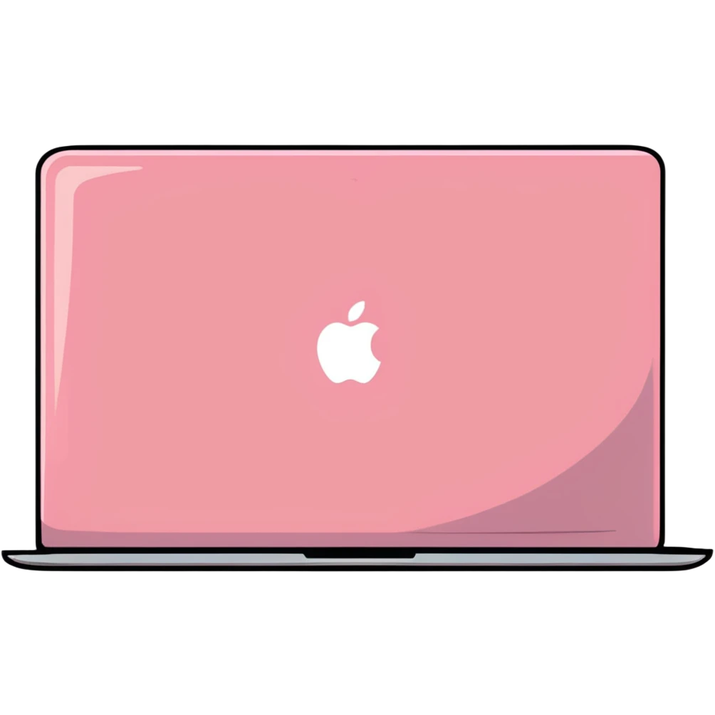 pink MacBook laptop emoji
