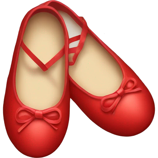 Red ballerina shoes emoji