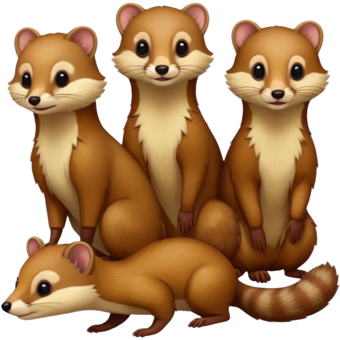 5 martens, 1 weasel emoji