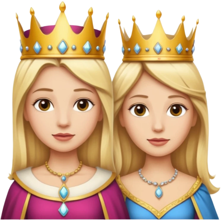 Blonde Queen and servant emoji