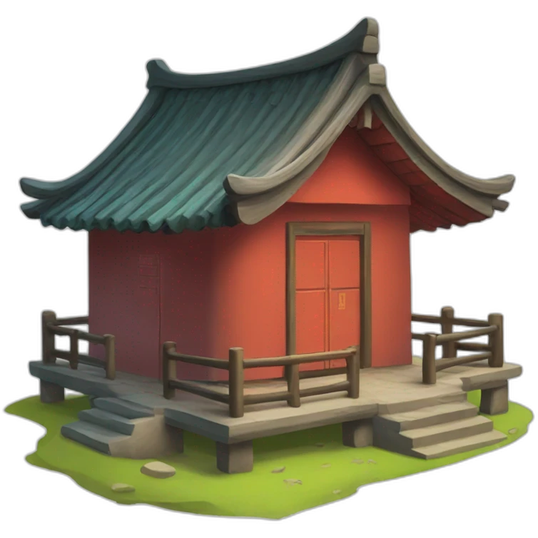 Chinese-style hut emoji