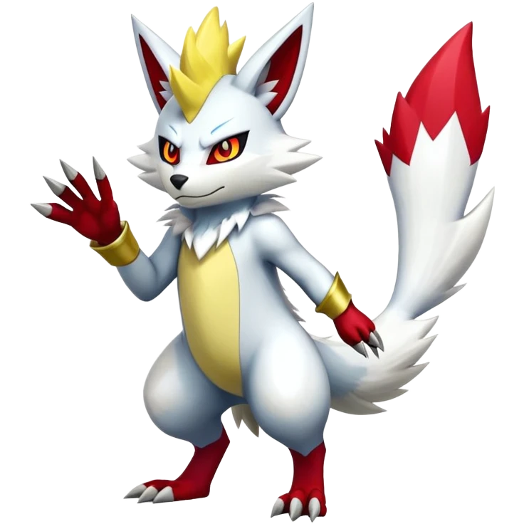 Shiny Zeraora-Zangoose-Hybrid (Full body) emoji