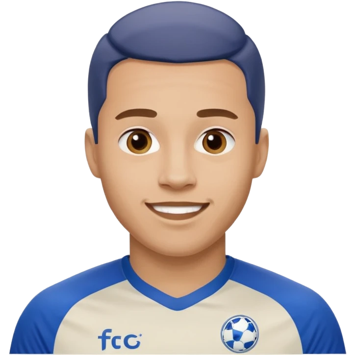 Happy FC Copenhagen male fan emoji