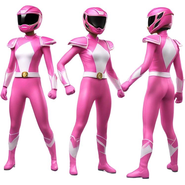 Pink power ranger emoji