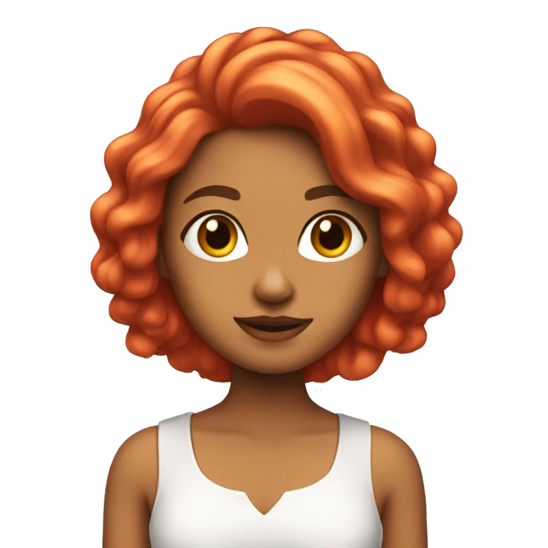 Chica de pelo rojo  emoji
