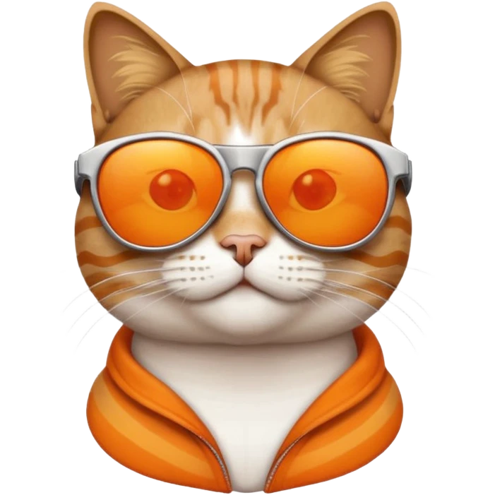 Cat wearing sunglasses emoji