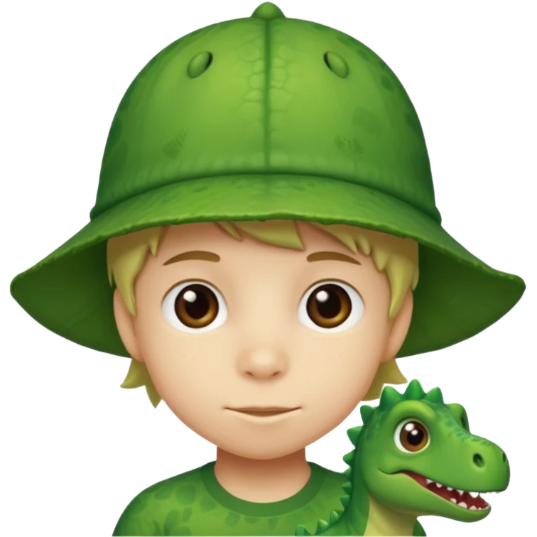 Dinosaur Hat Kid emoji