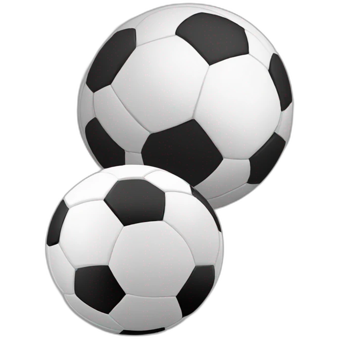 Soccer and volleyball balls emoji