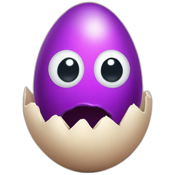 creature egg hatching emoji