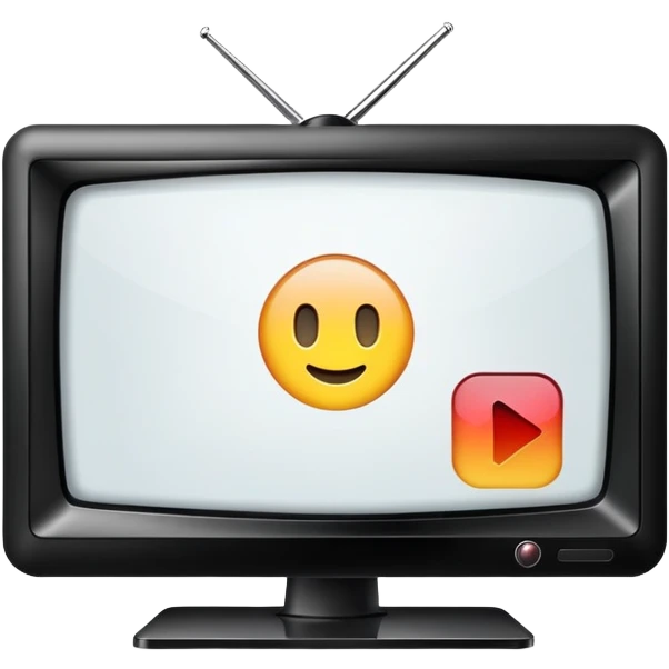 modern realistic TV emoji