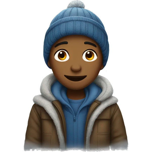 Winter boy  emoji
