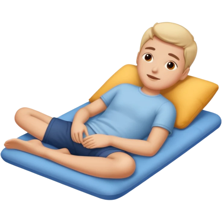 human laying down emoji
