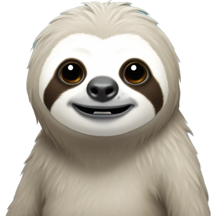 White sloth emoji