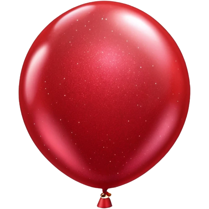 red glitter baloon emoji