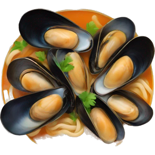 Soup with mussels emoji