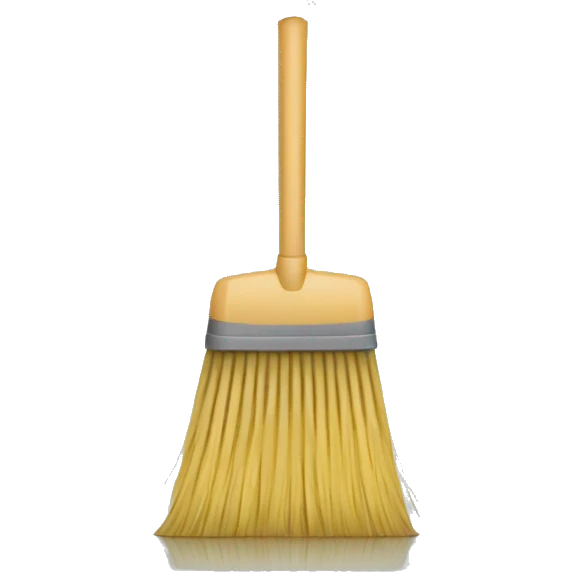 cylindrical broom horizontal emoji