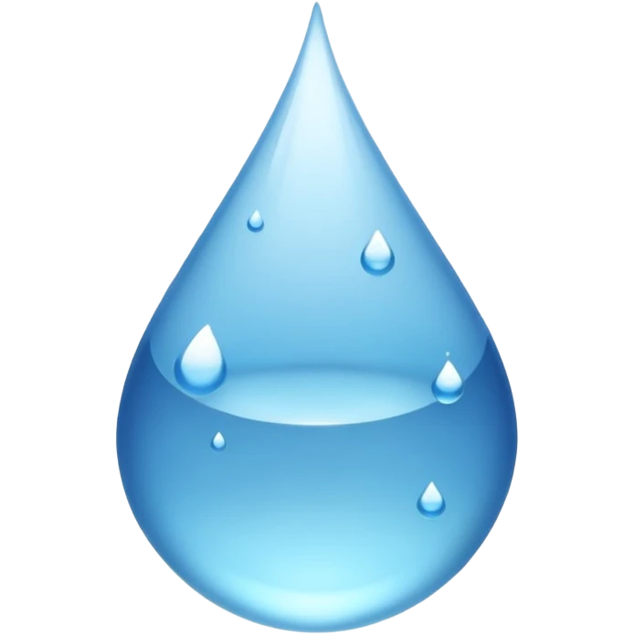 make it more realistic, no any fruit just water emoji