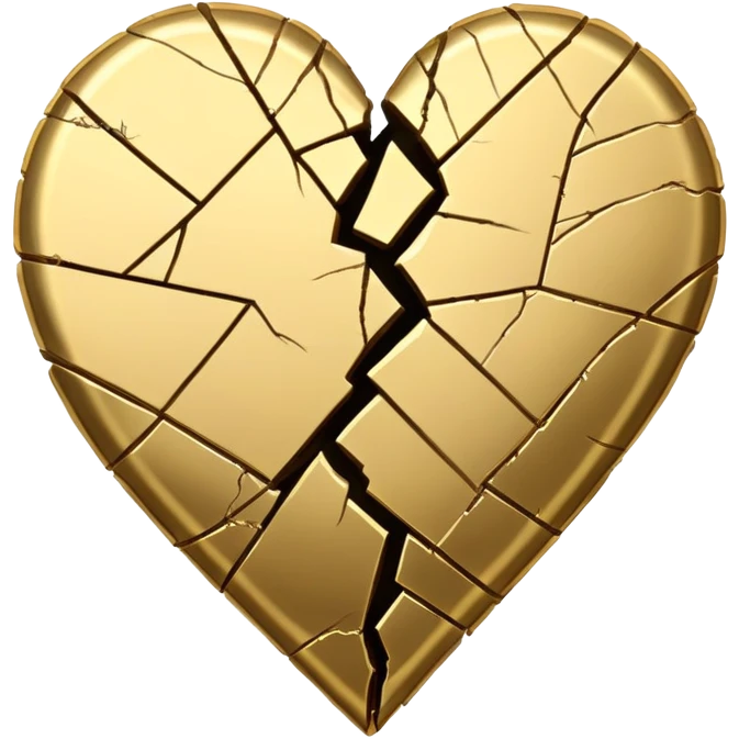 Kintsugi heart emoji