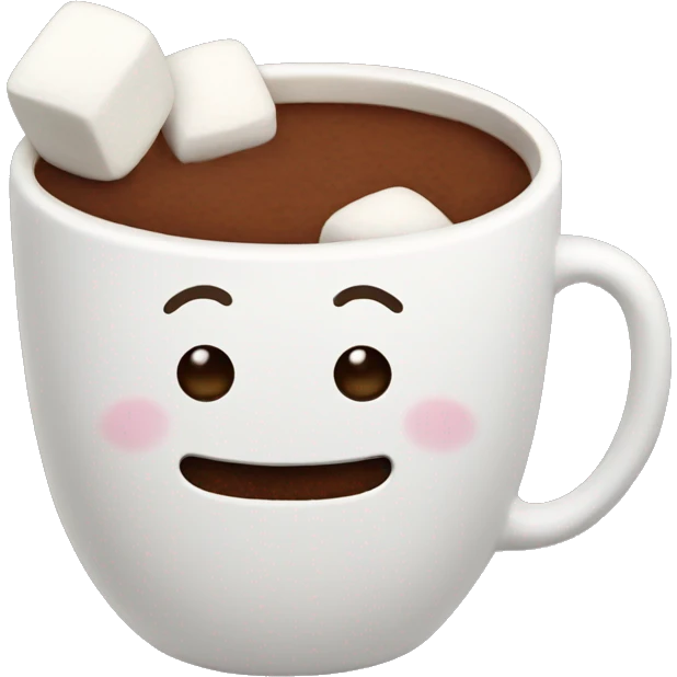 cocoa with marshmallows emoji