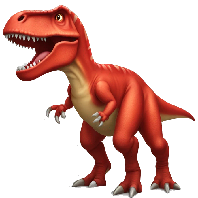 red tyrannosaurus rex emoji